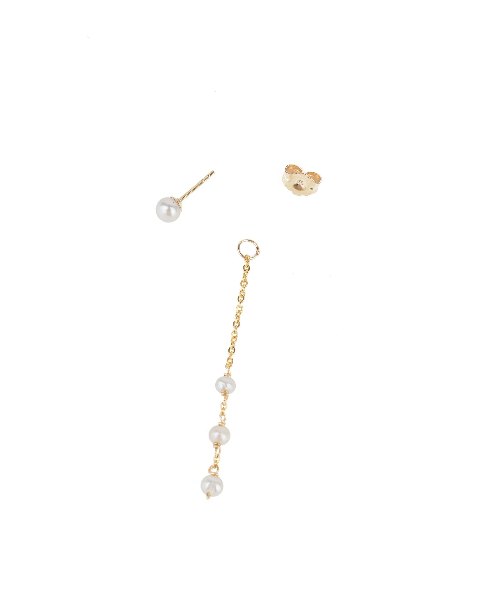 Three Drop Pearl Ear Jacket - Image 3