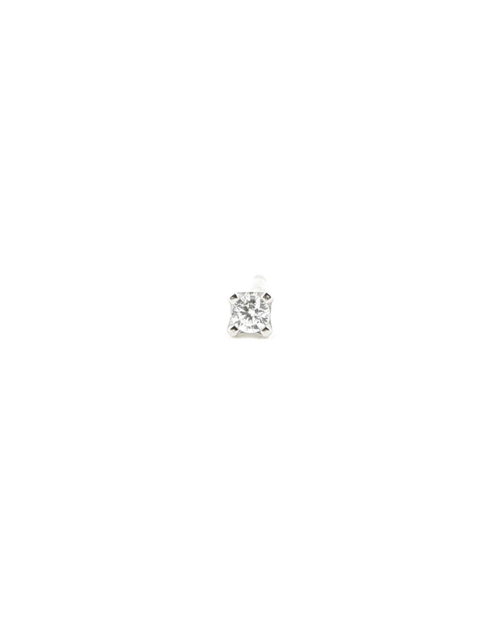 4 Prong CZ Single Stud | 2.5mm - Image 3