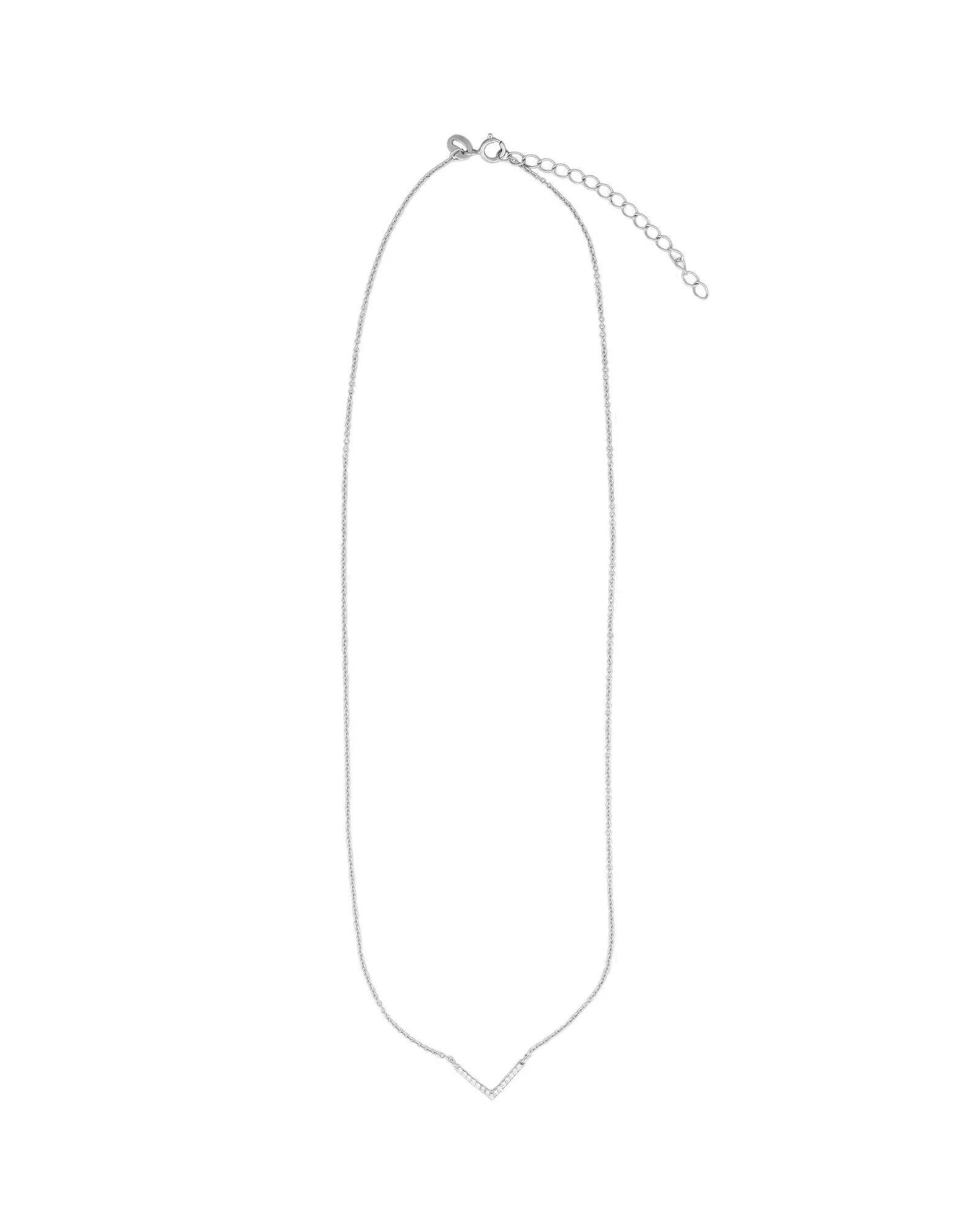 Chevron CZ Necklace - Image 3