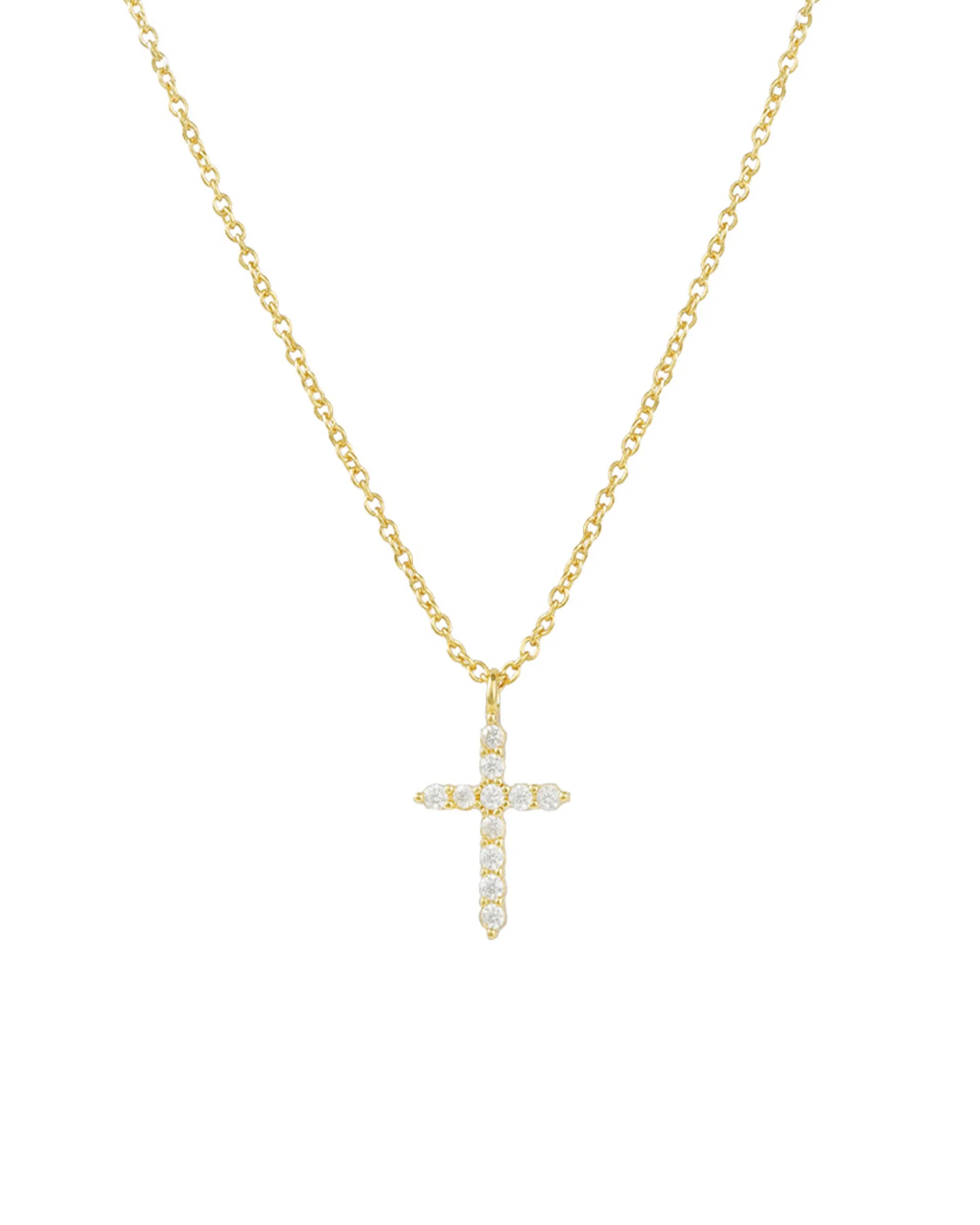 Cross CZ Necklace