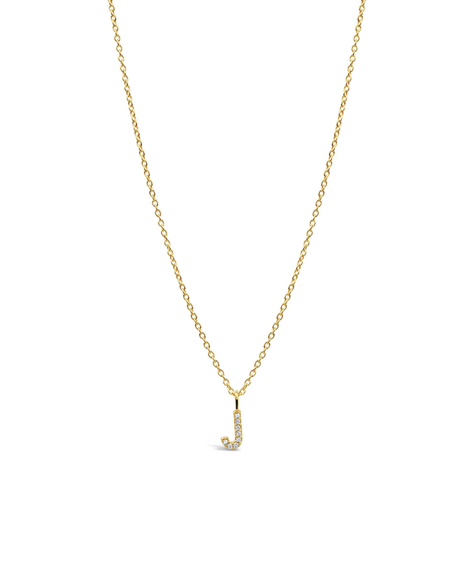 CZ Initial Necklace - Image 11