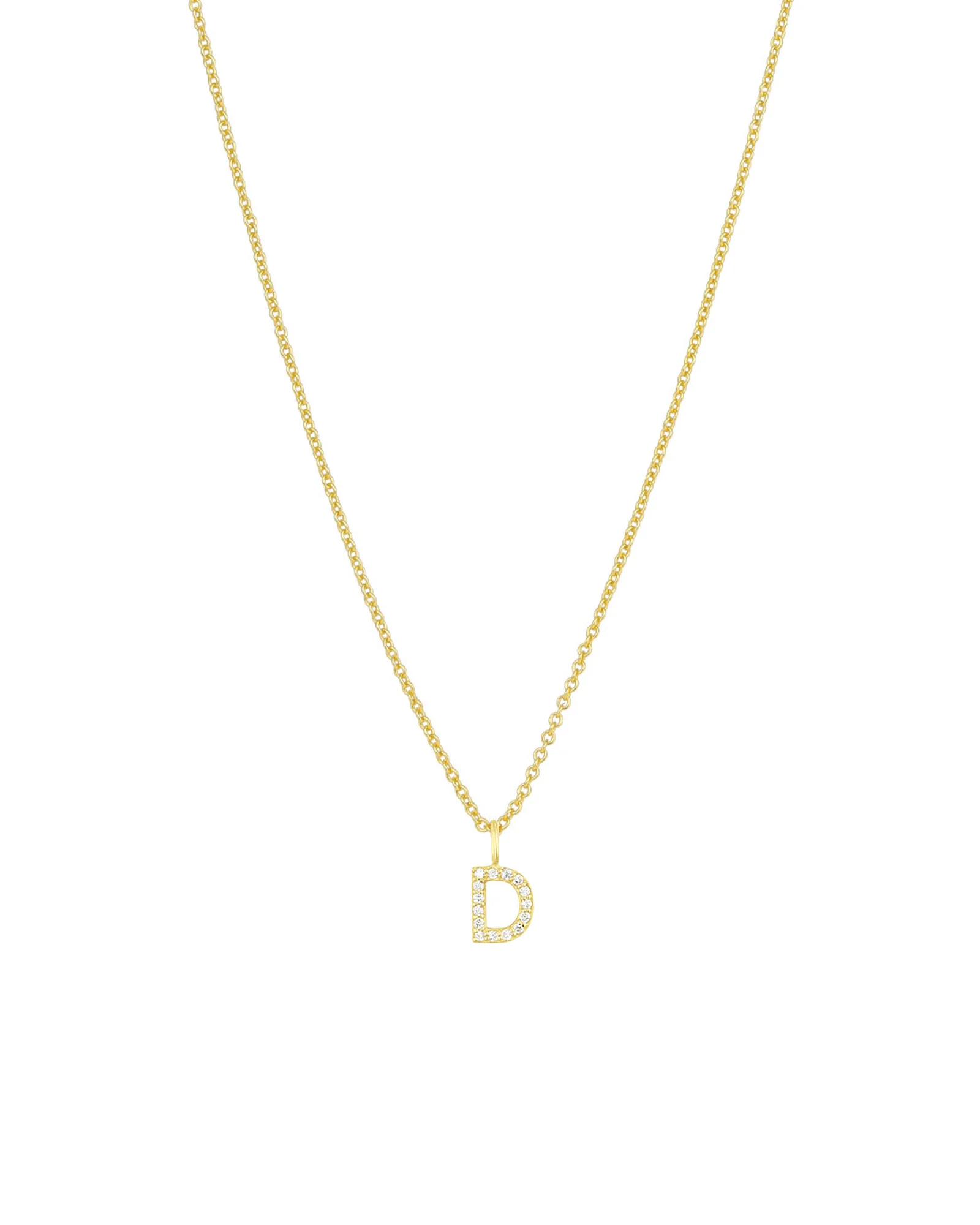 CZ Initial Necklace - Image 5