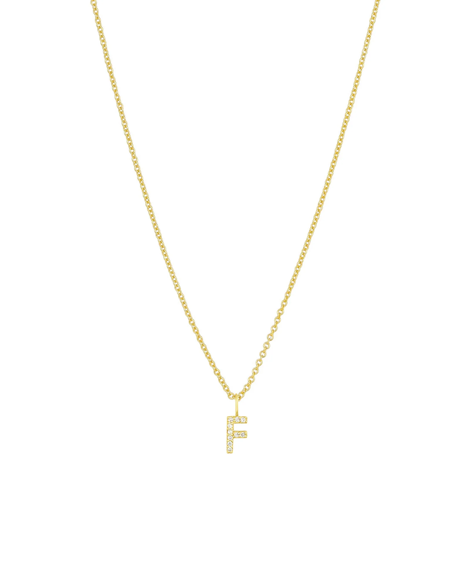 CZ Initial Necklace - Image 7