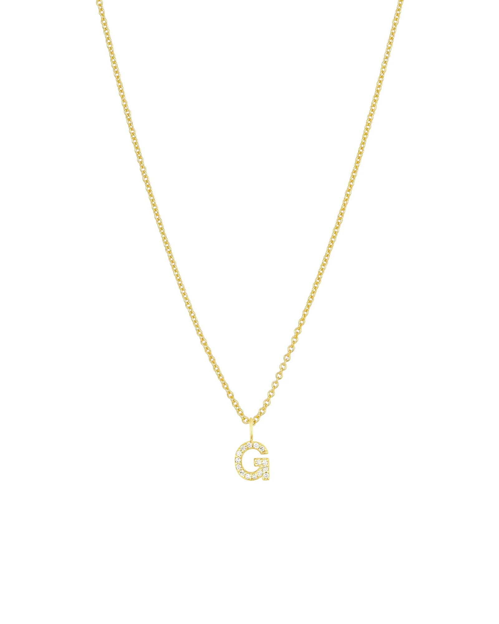 CZ Initial Necklace - Image 8