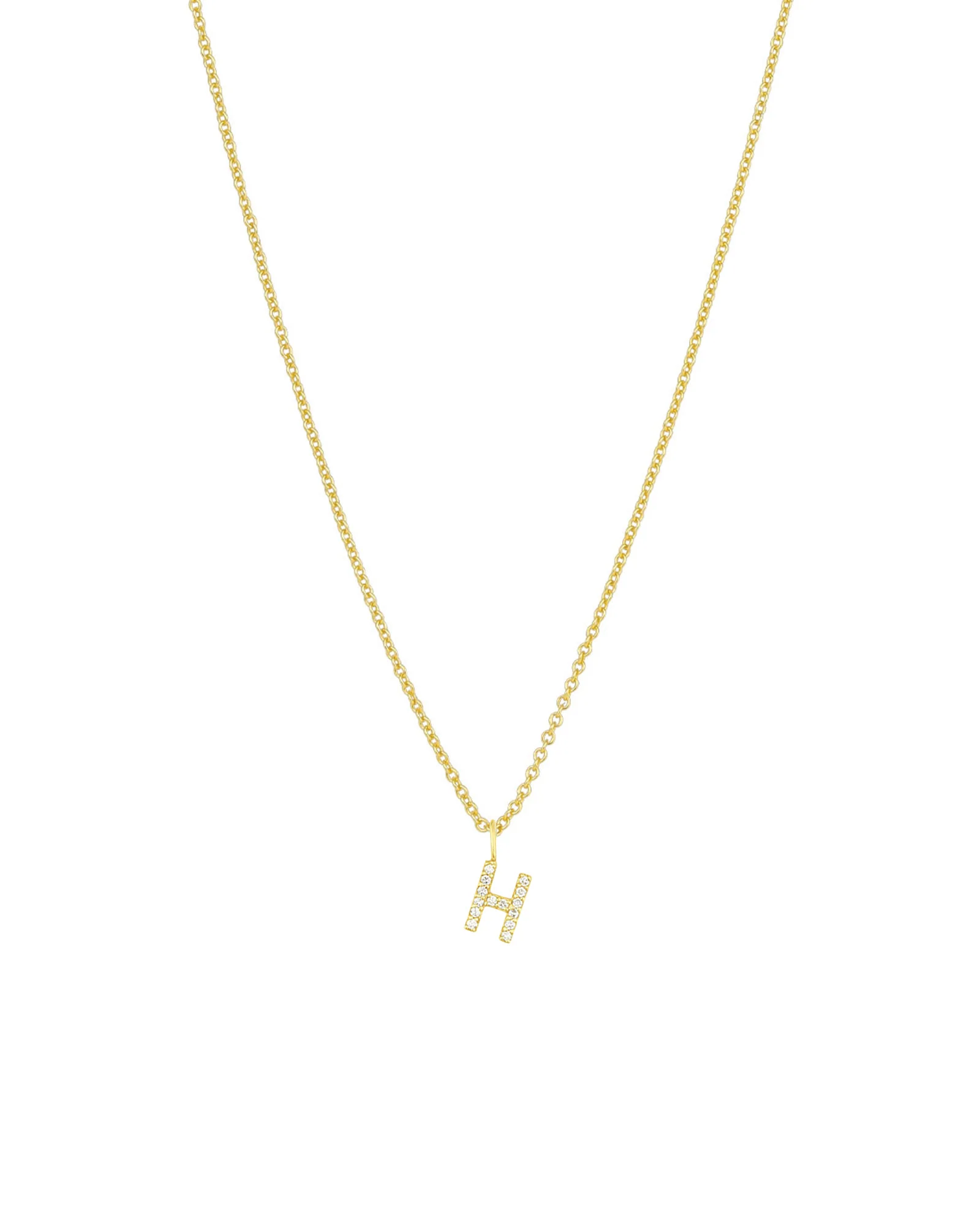 CZ Initial Necklace - Image 9