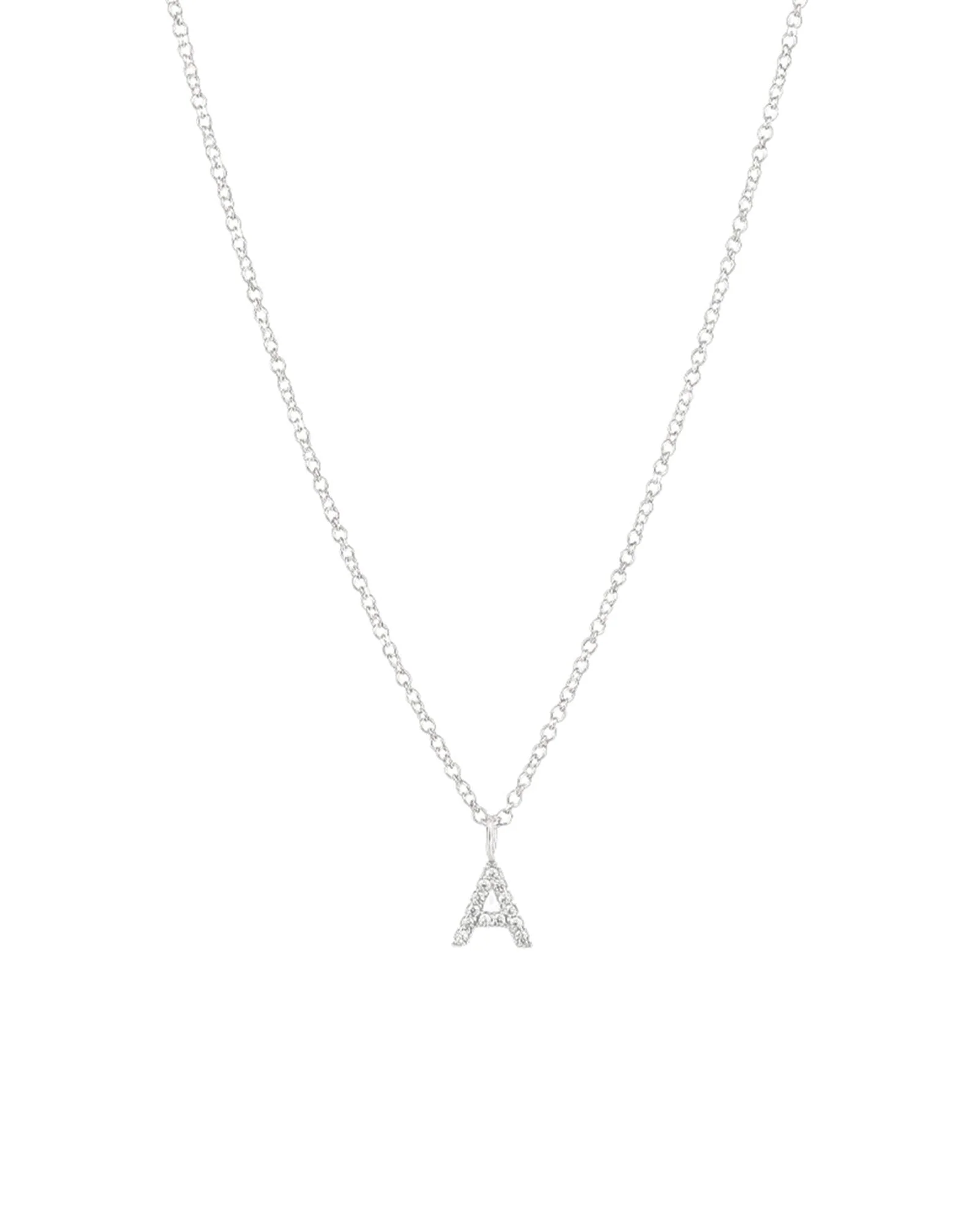 CZ Initial Necklace