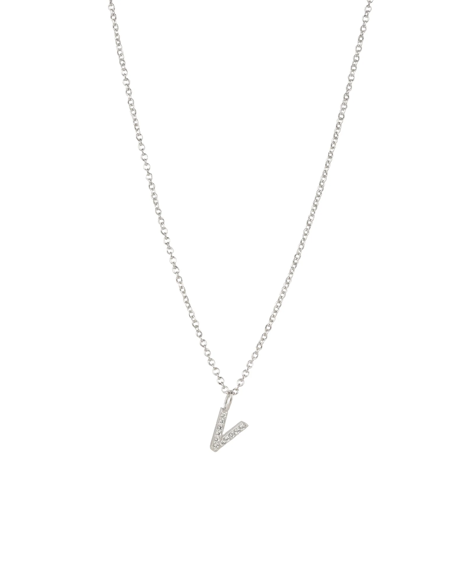 CZ Initial Necklace - Image 18