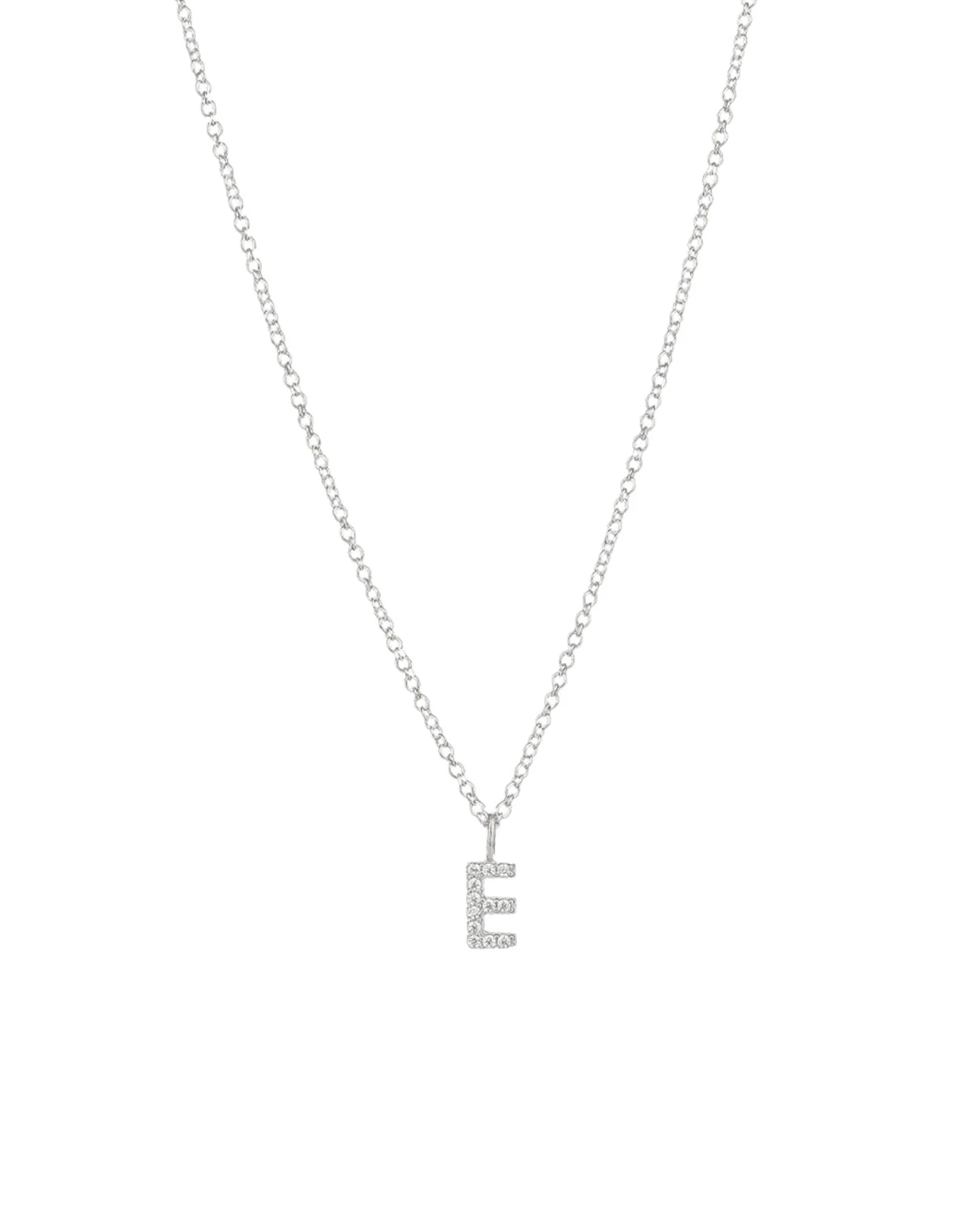CZ Initial Necklace - Image 5