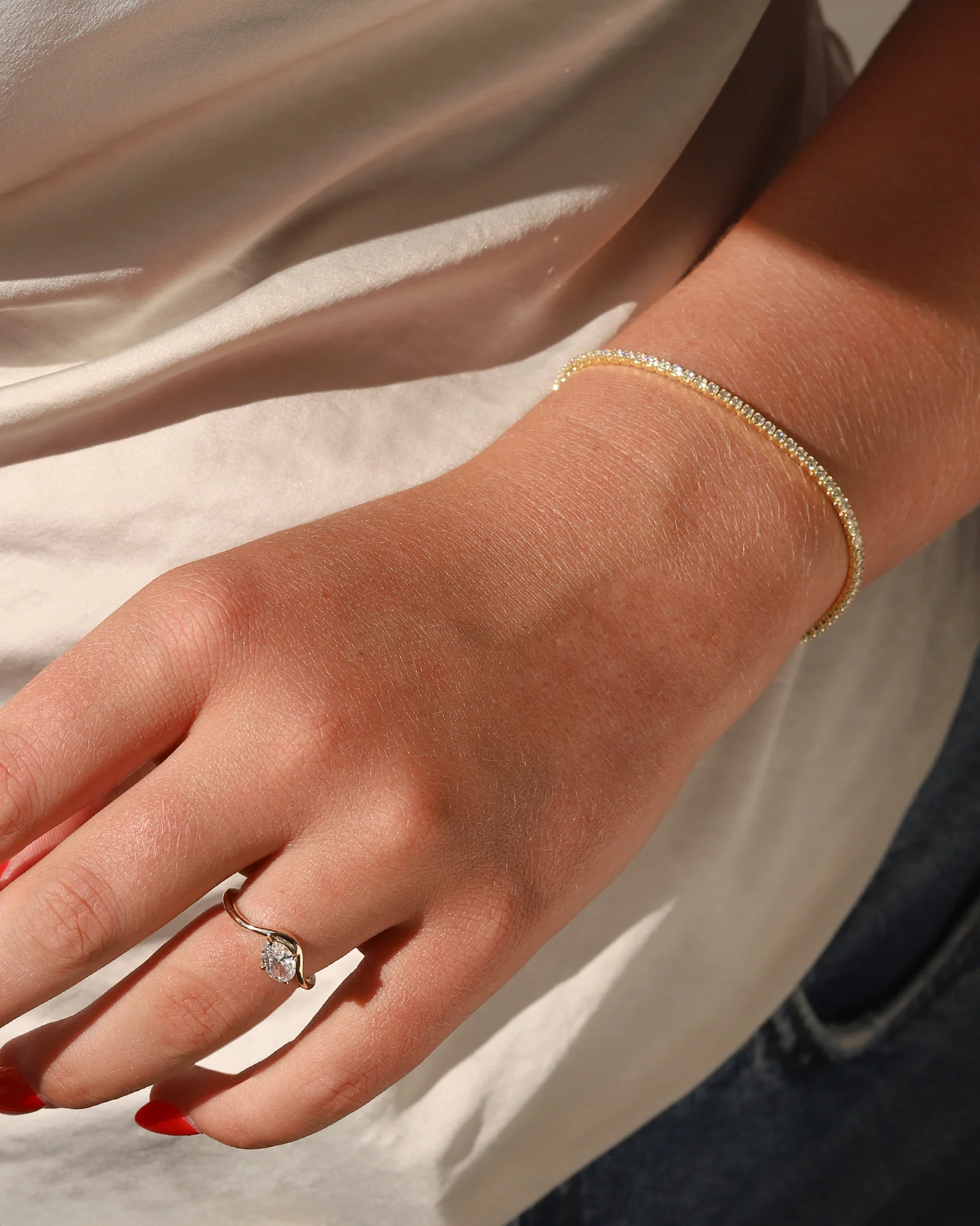 CZ Tennis Bracelet | 2.3mm - Image 2