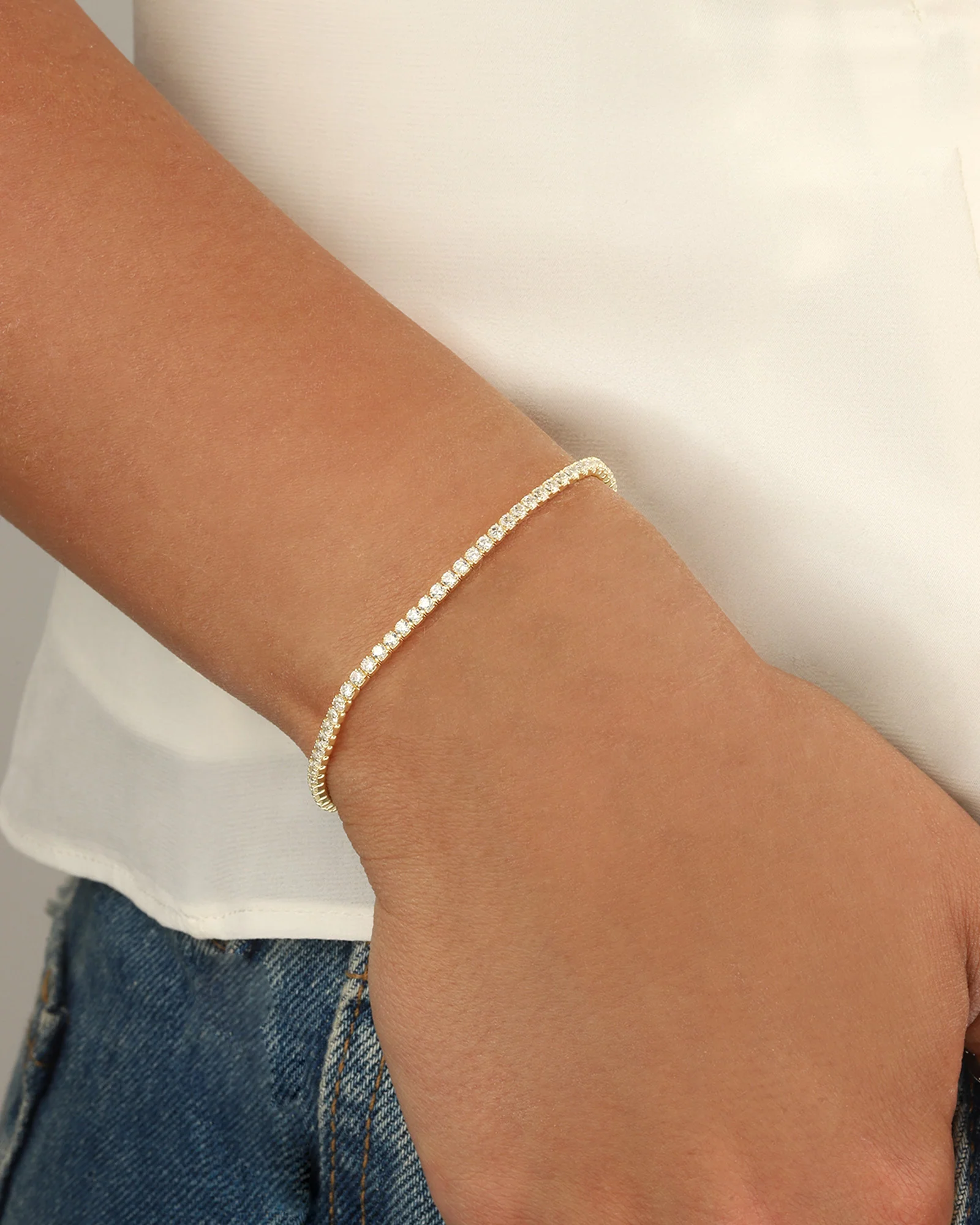 CZ Tennis Bracelet | 2.3mm - Image 3