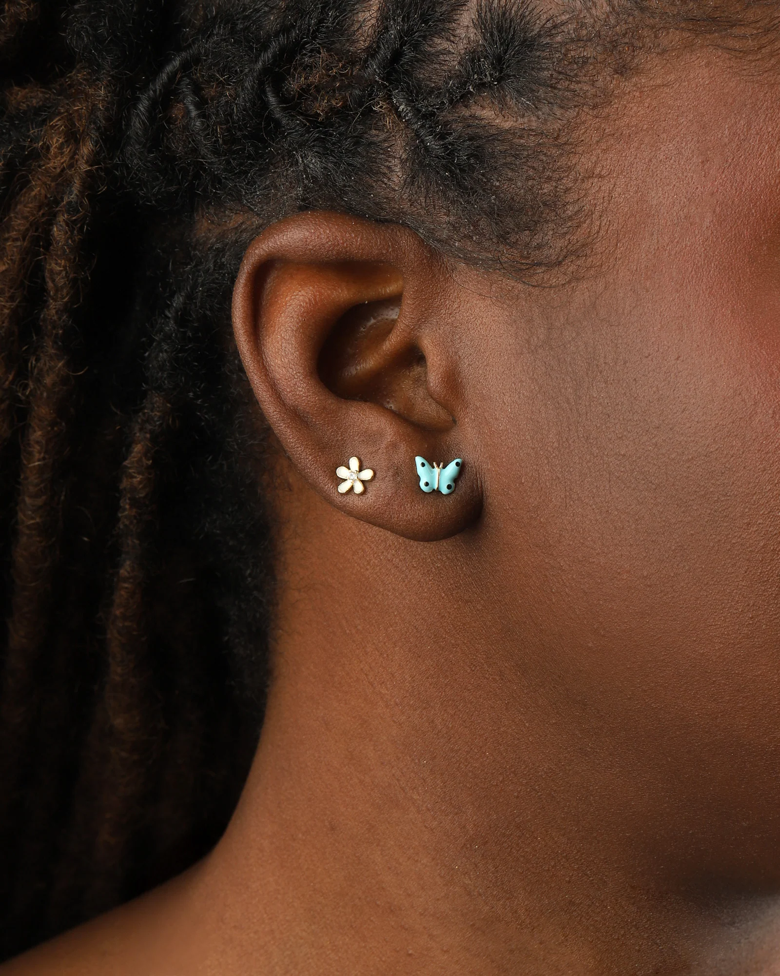 Enamel Butterfly Studs - Image 2