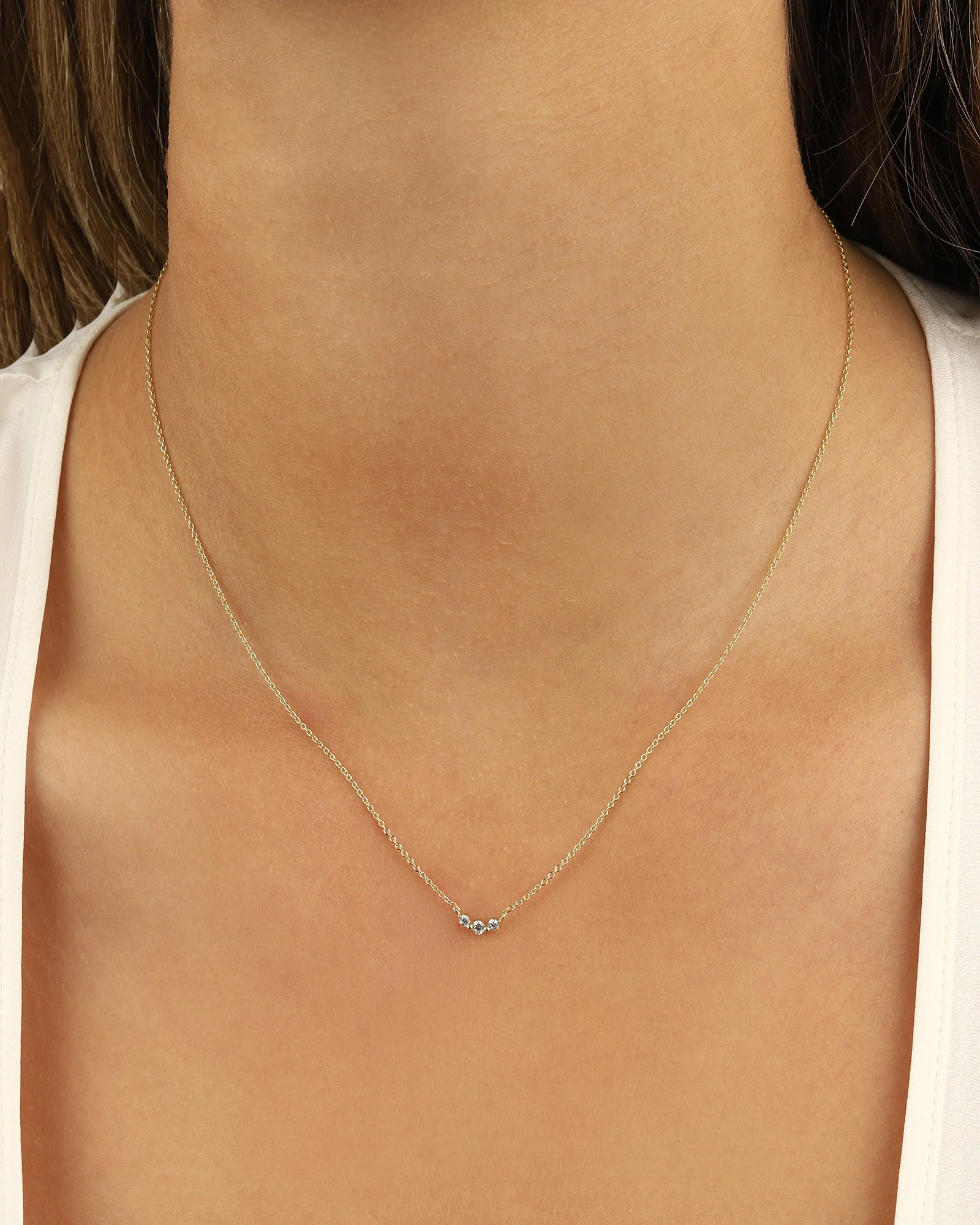 Graduated CZ Necklace - Image 2