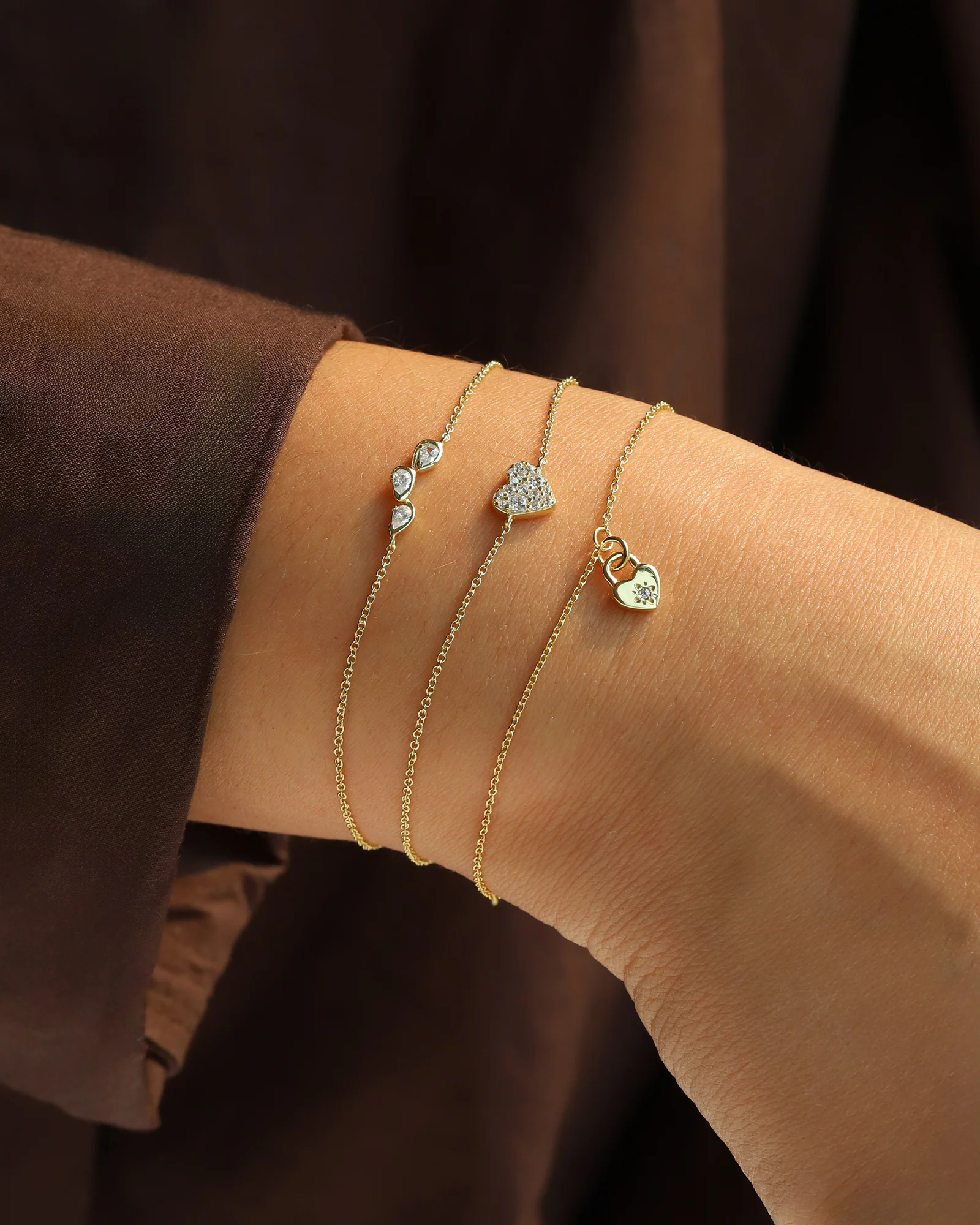 Heart Padlock Bracelet - Image 2