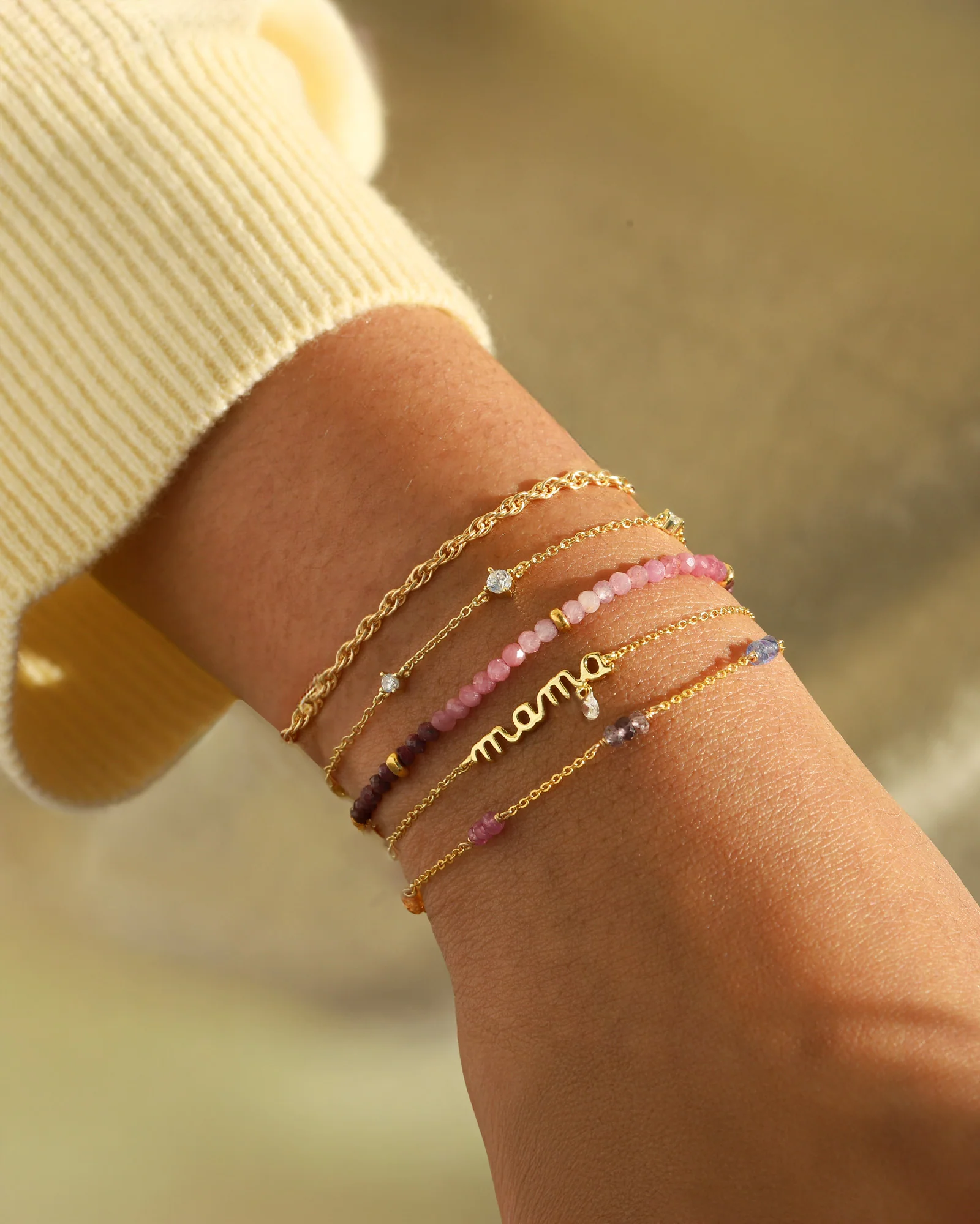 Mama CZ Drop Bracelet - Image 2
