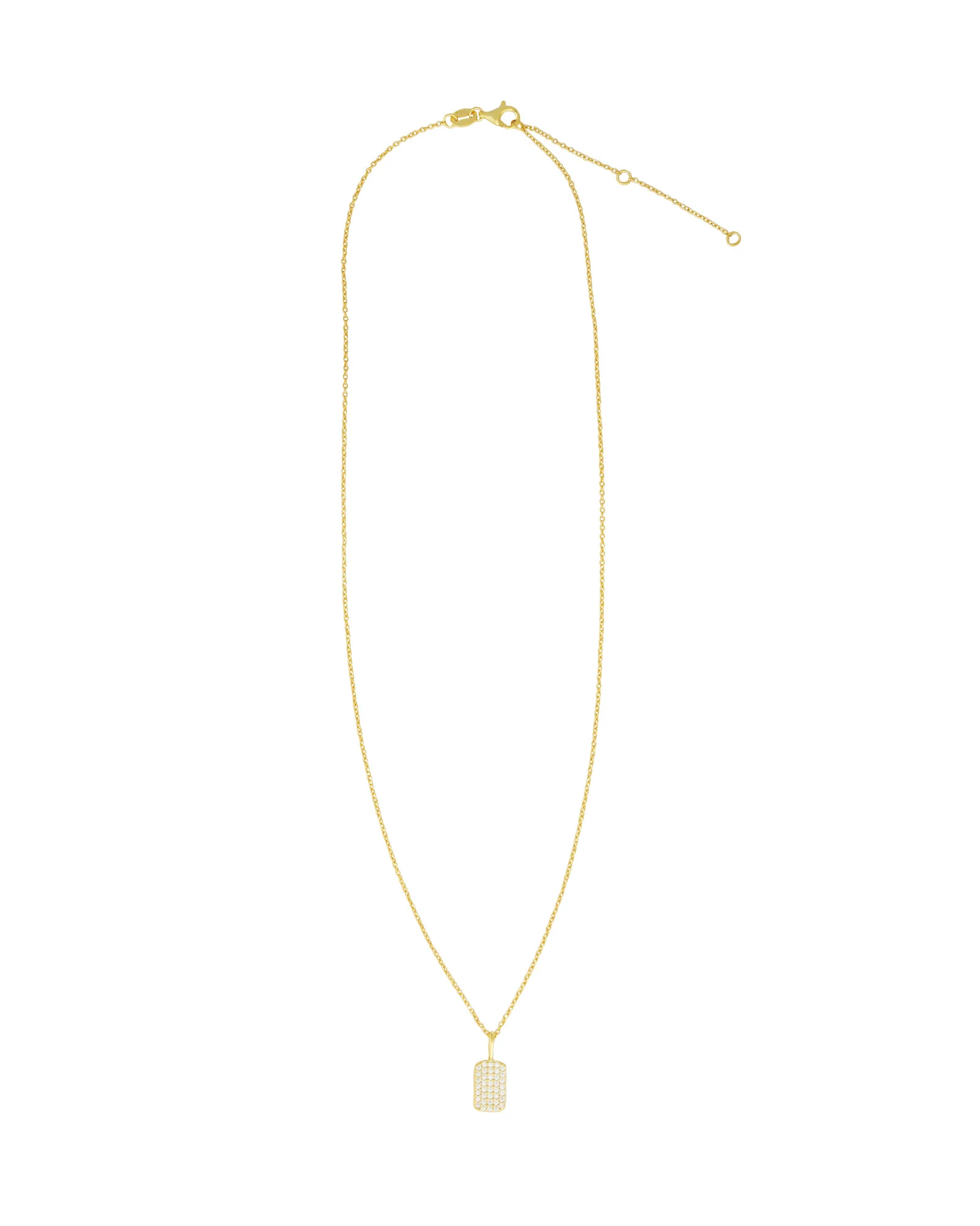 Pavé Tag Necklace - Image 3