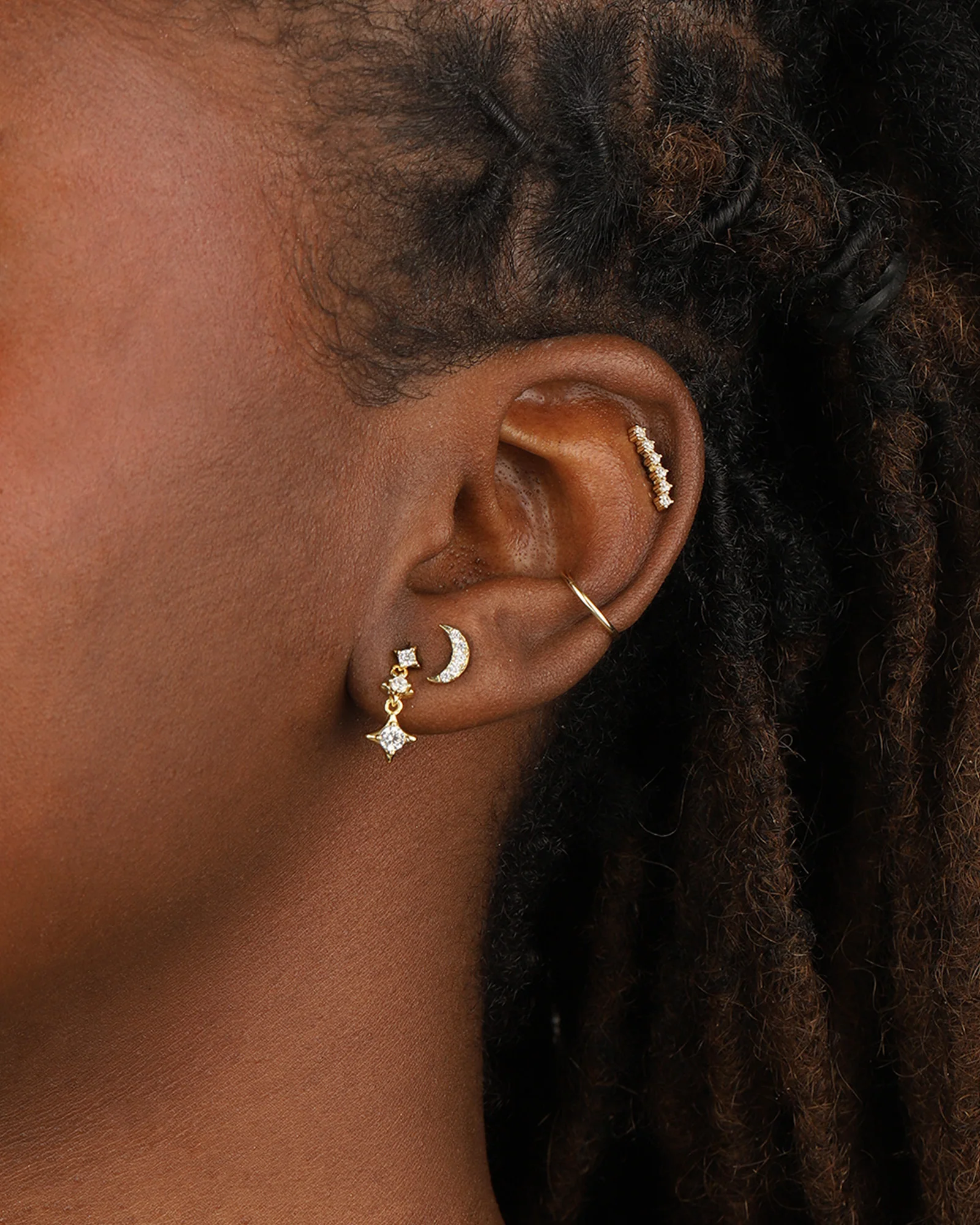 Six CZ Ear Climbers - Image 2