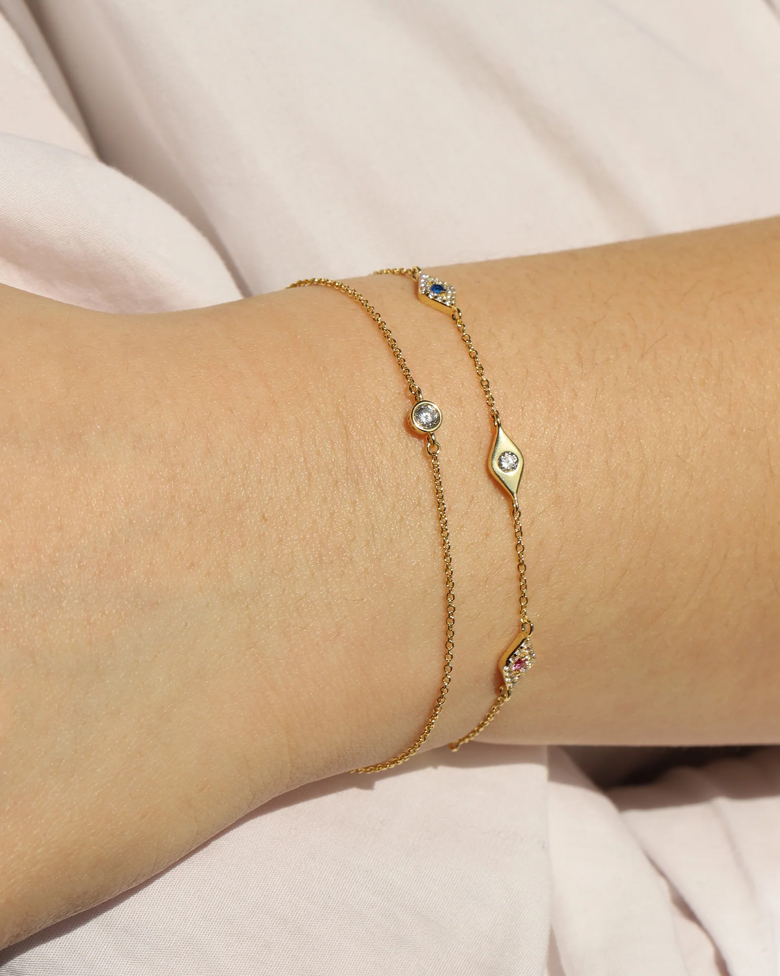 Solitaire Bezel Bracelet - Image 3