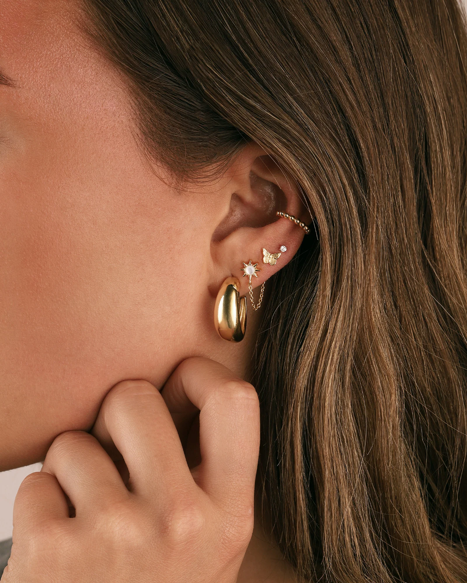 Tapered Dome Hoops - Image 3