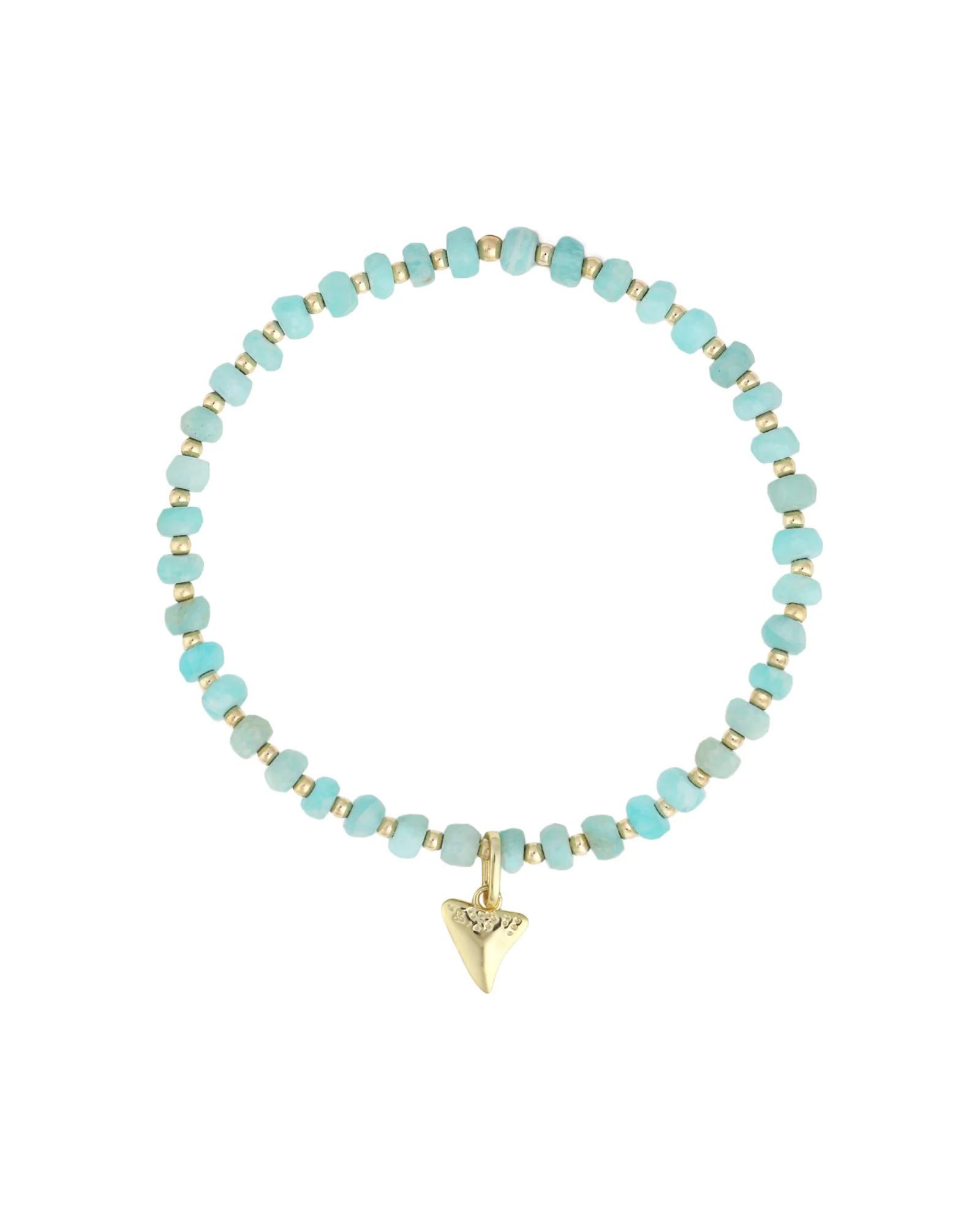 Shark Tooth Charm Beaded Bracelet
