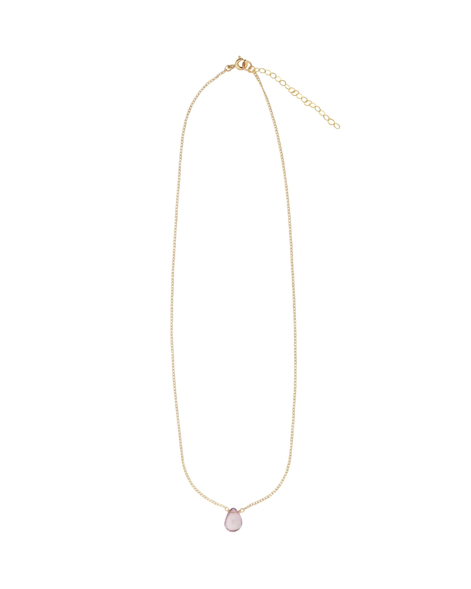 Amethyst Pear Cable Chain Necklace | 8mm - Image 3