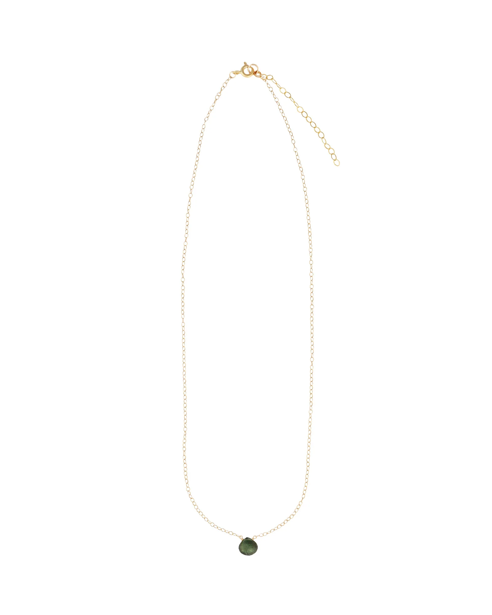 Apatite Heart Cable Chain Necklace | 6mm - Image 3