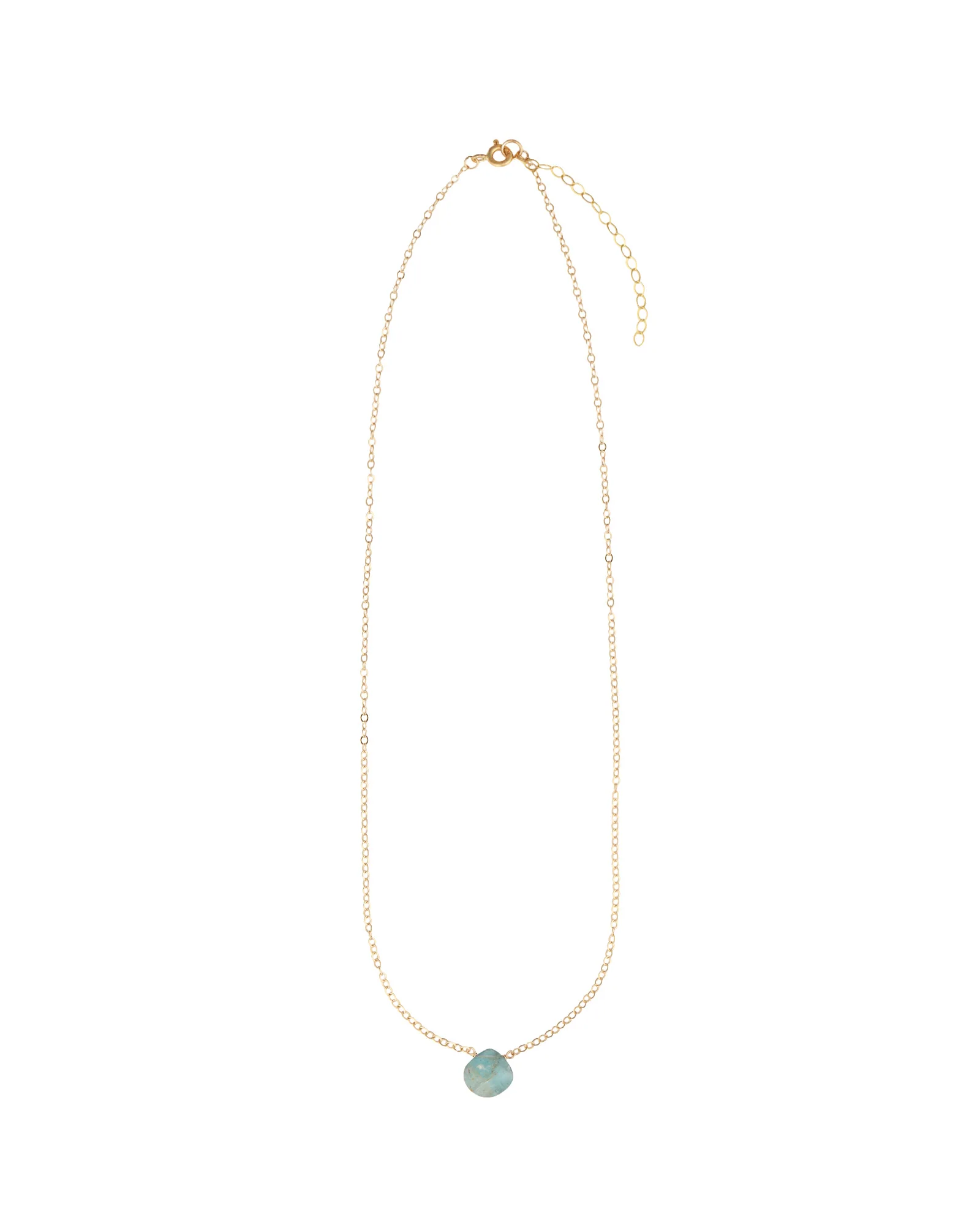 Blue Kyanite Heart Cable Chain Necklace | 8mm - Image 3