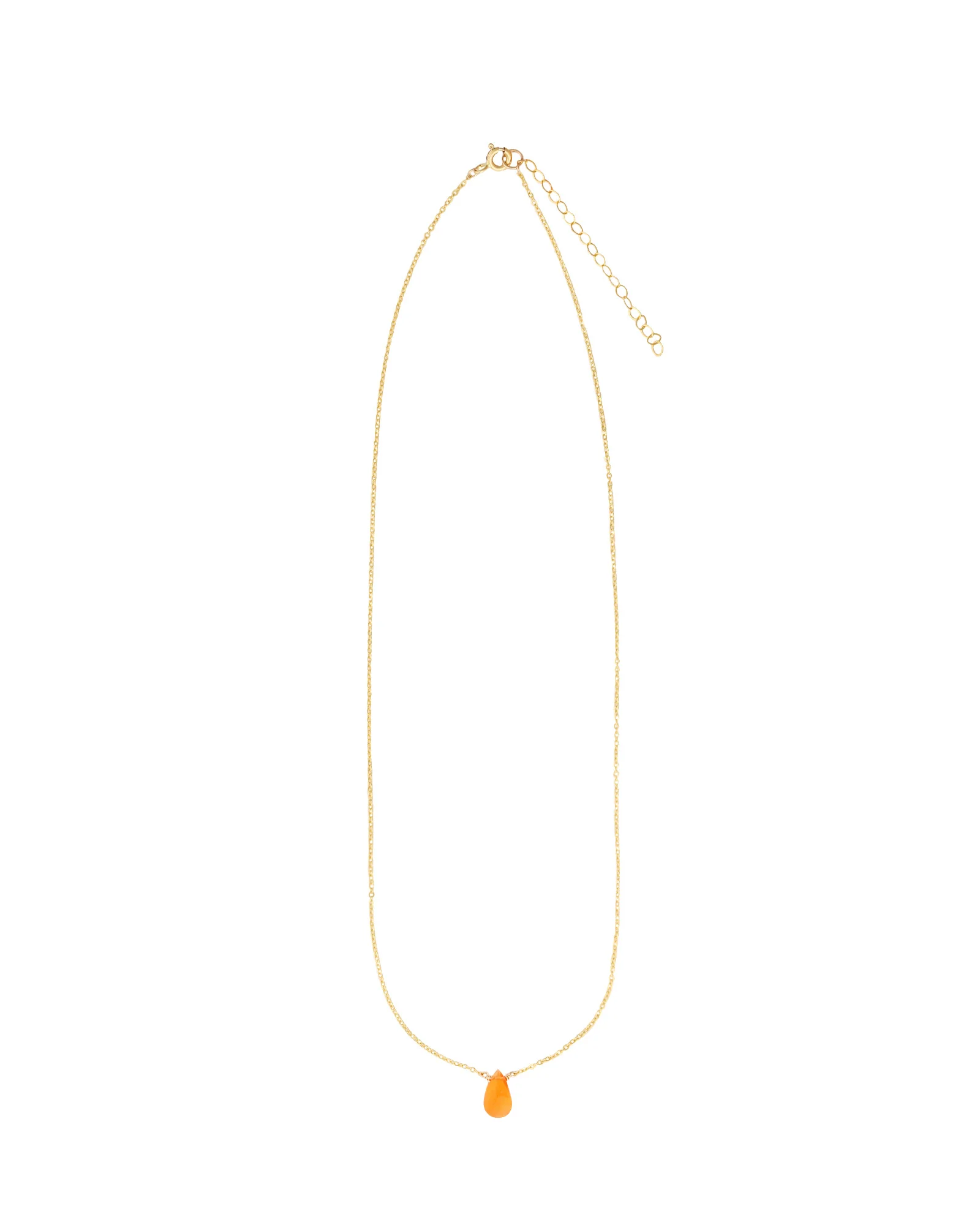 Carnelian Pear Cable Chain Necklace | 6mm - Image 3
