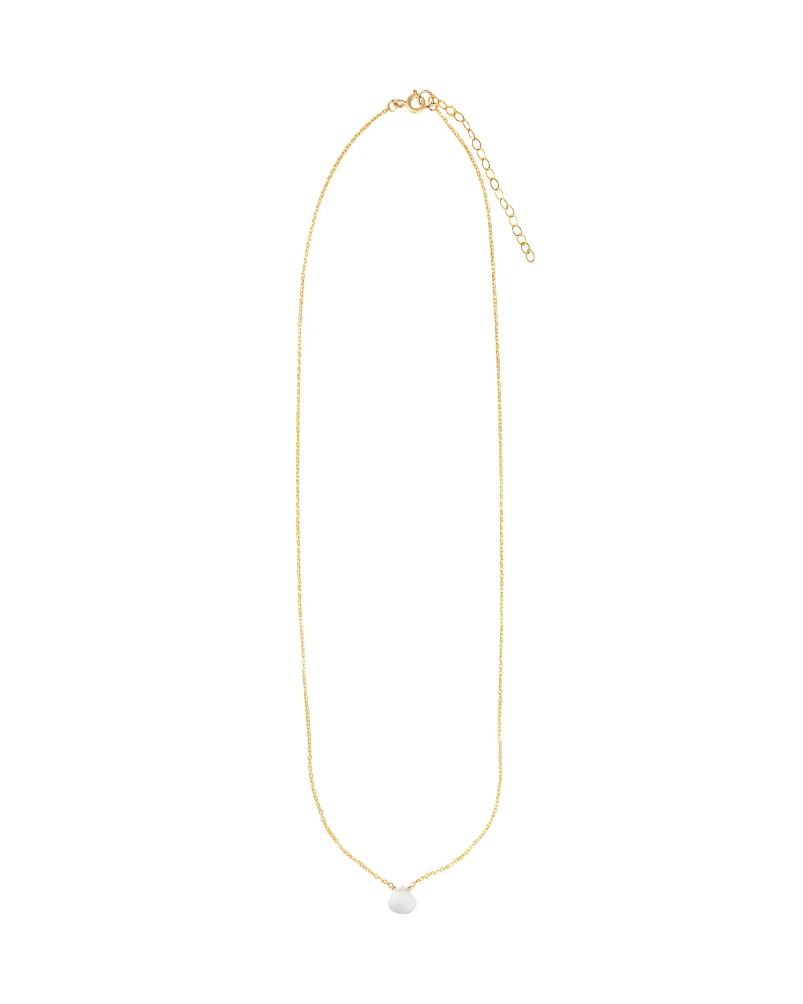 Sky Blue Topaz Heart Cable Chain Necklace | 8mm - Image 3