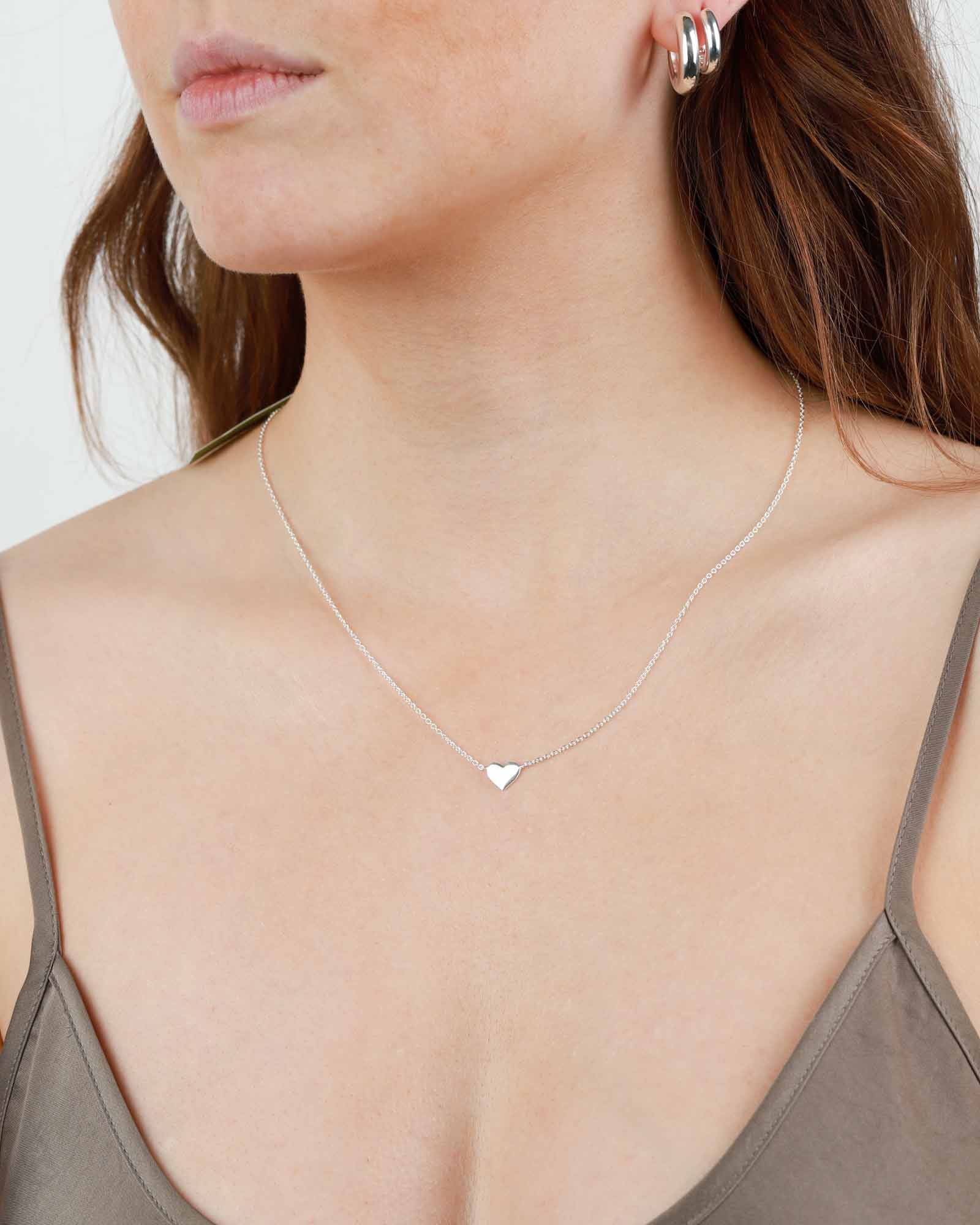 Flat Heart Necklace - Image 2