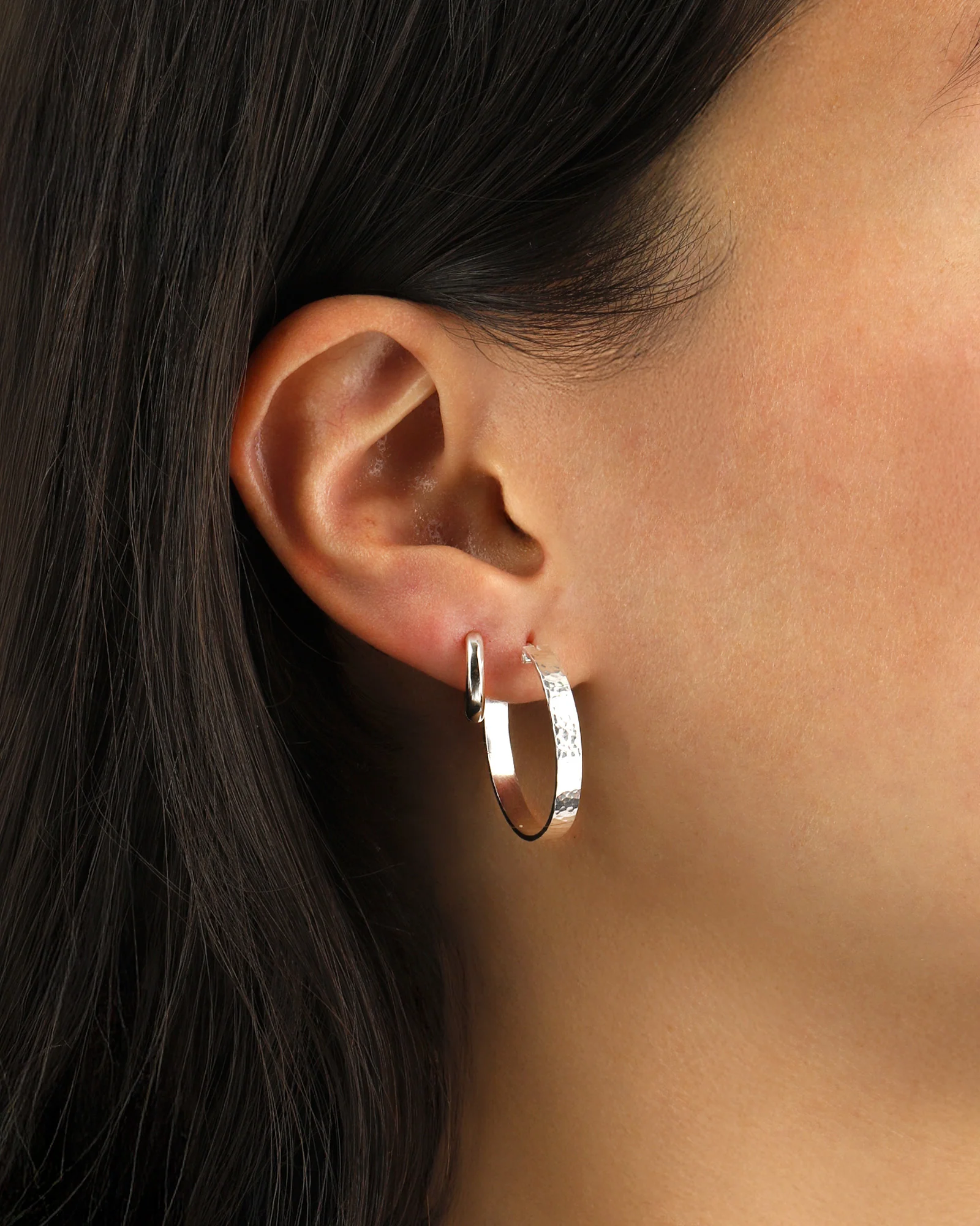 Hammered Hoops I 25mm - Image 2
