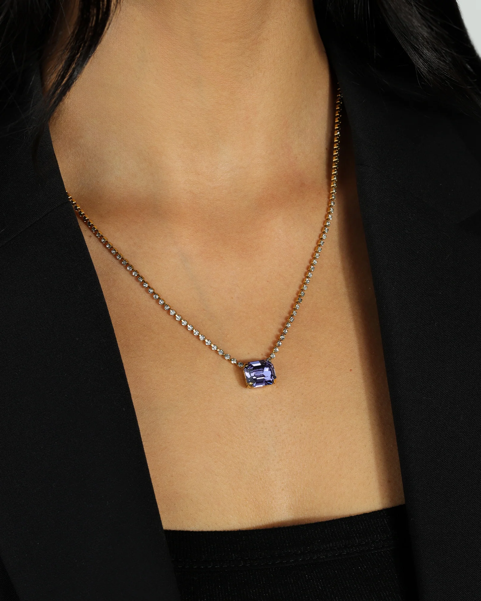 Rhys Rectangle Necklace - Image 2