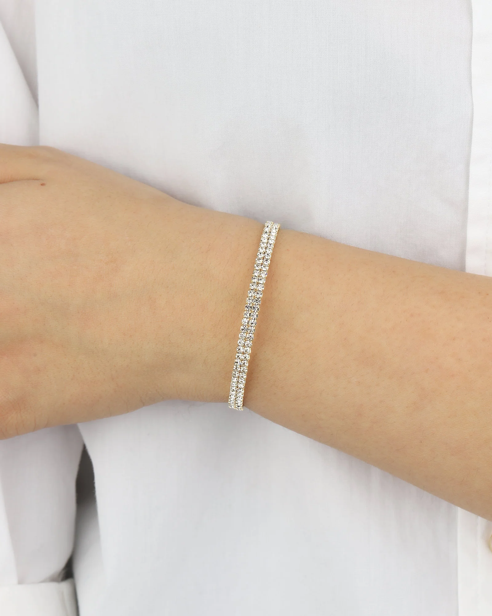 2 Row CZ Cuff - Image 2