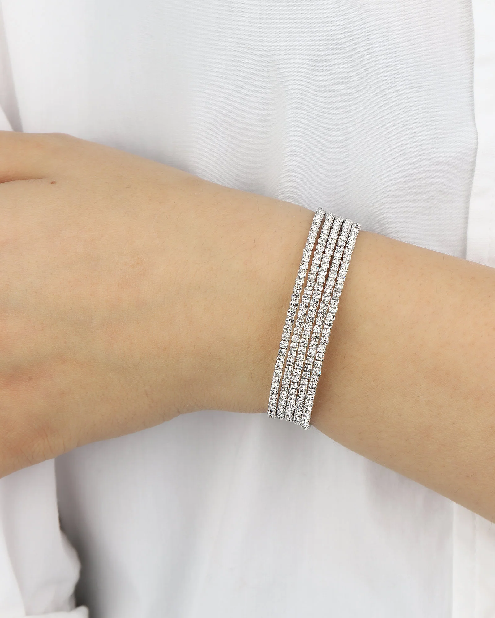 5 Row Crystal Wrap Cuff - Image 2