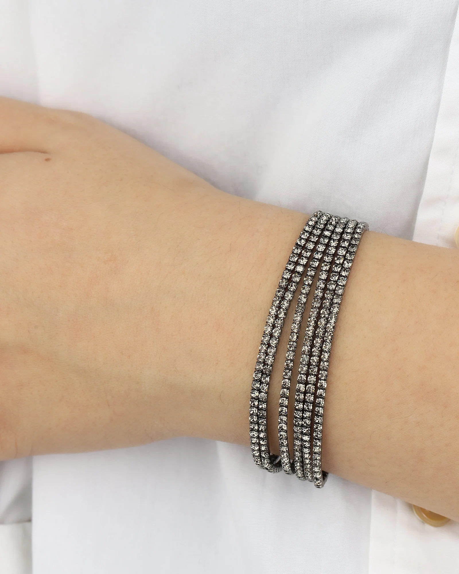 6 Row Crystal Bracelet - Image 2