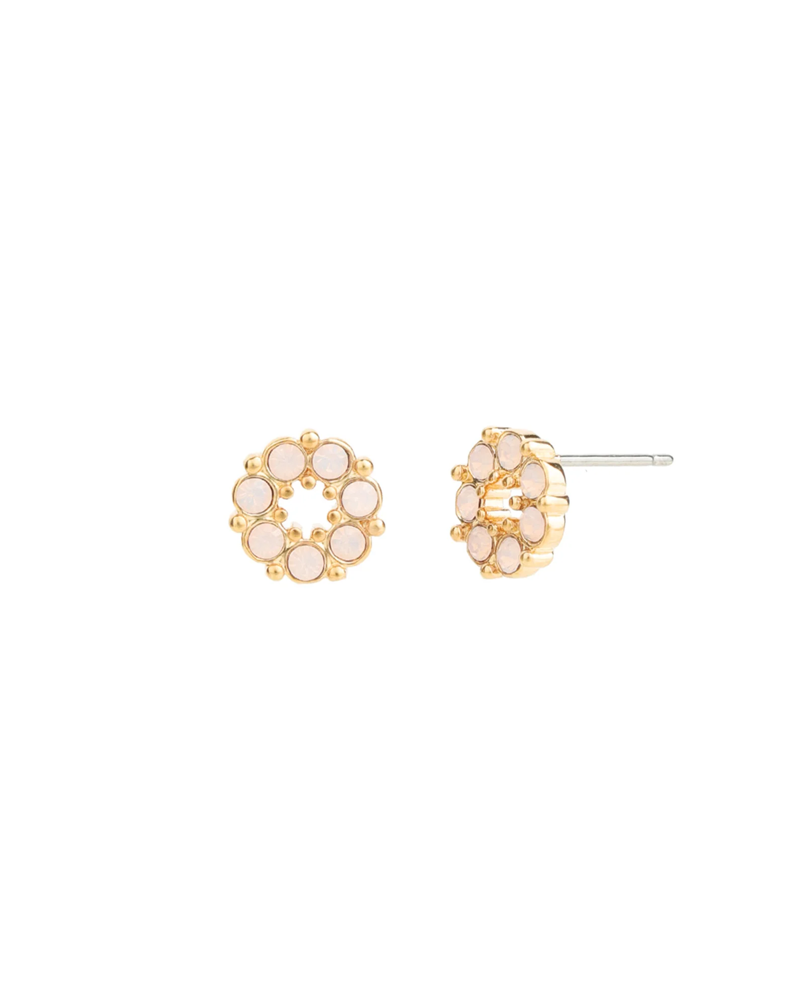 Circle Crystal Studs