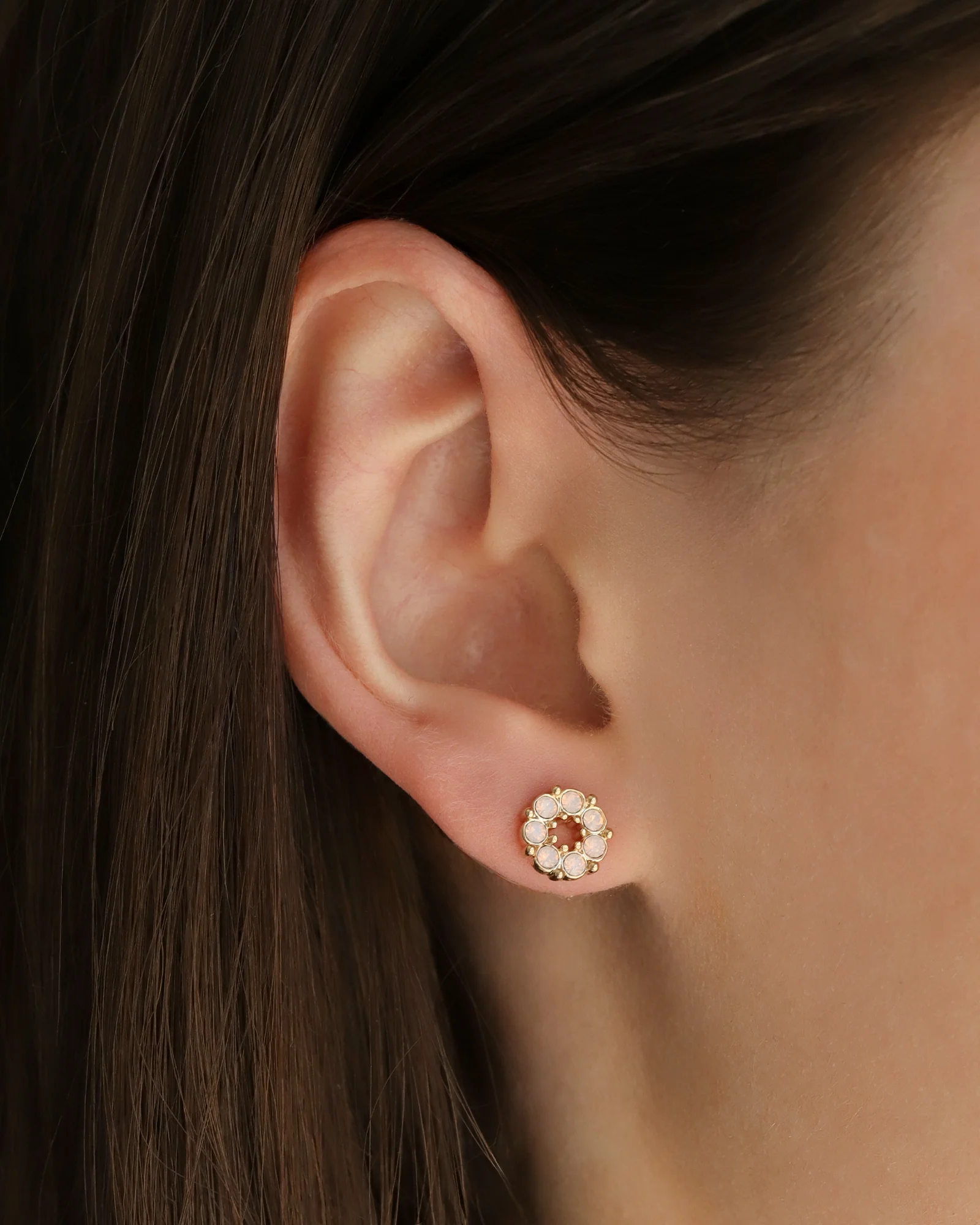 Circle Crystal Studs - Image 2