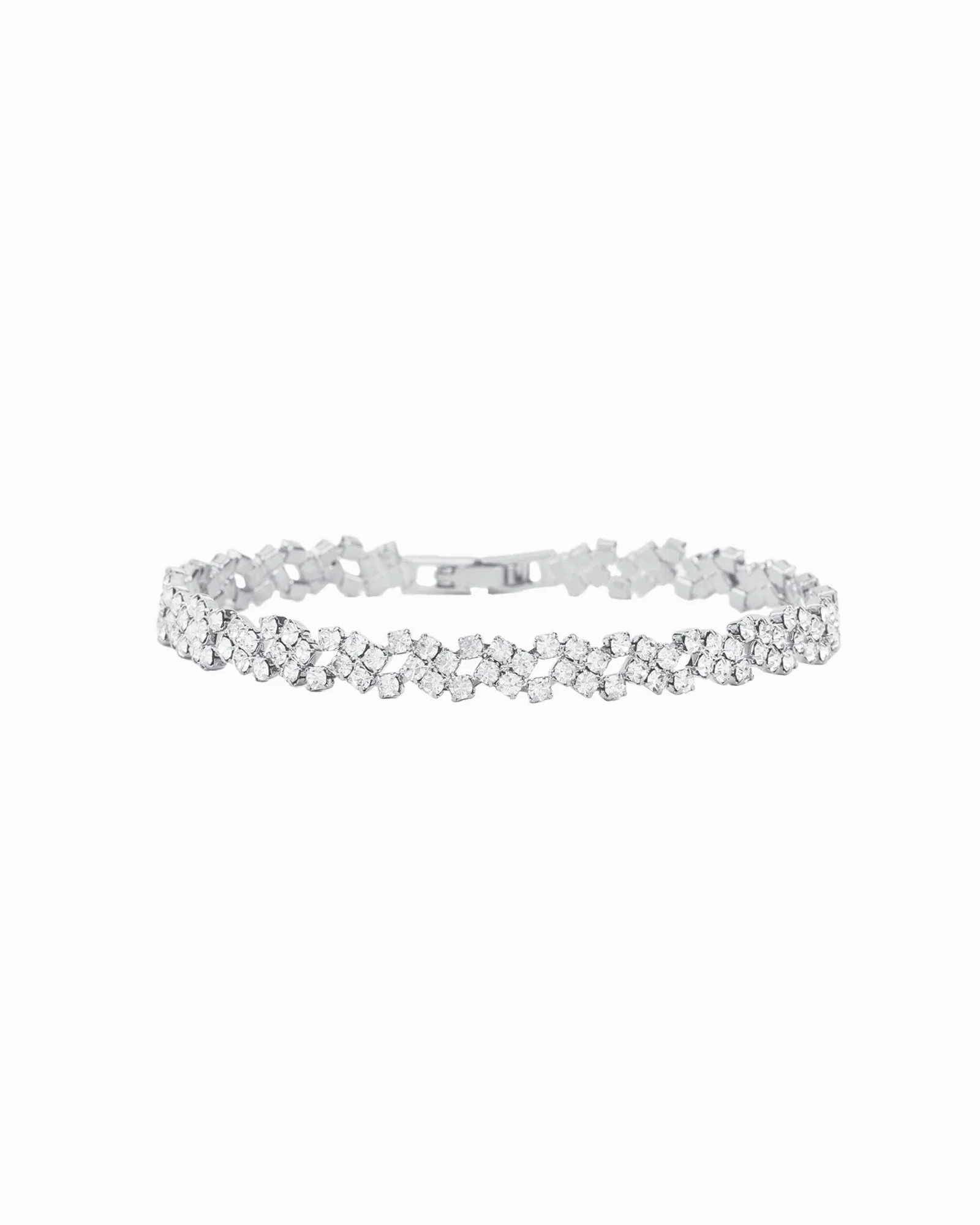 Lace Crystal Cluster Bracelet