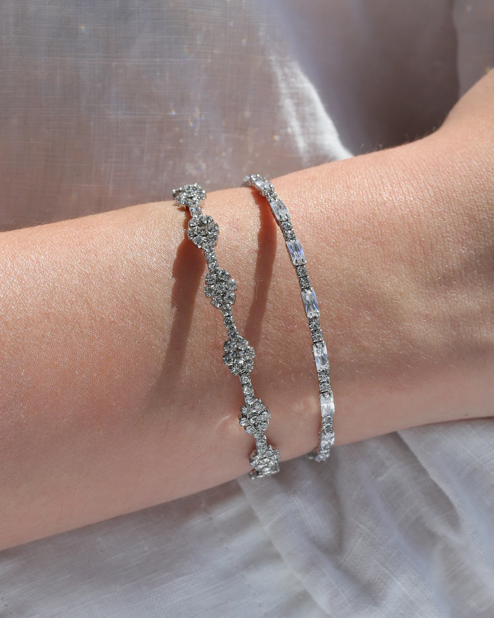 Multi Flower Crystal Cuff - Image 2