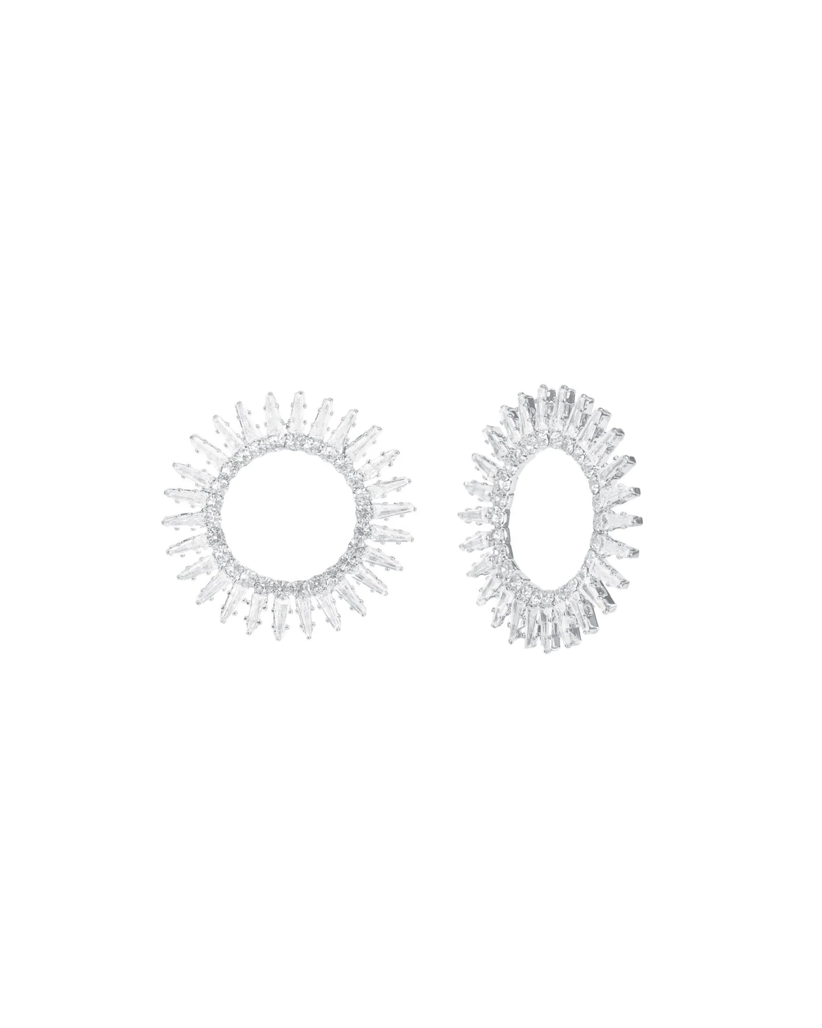 Open Starburst Crystal Earrings