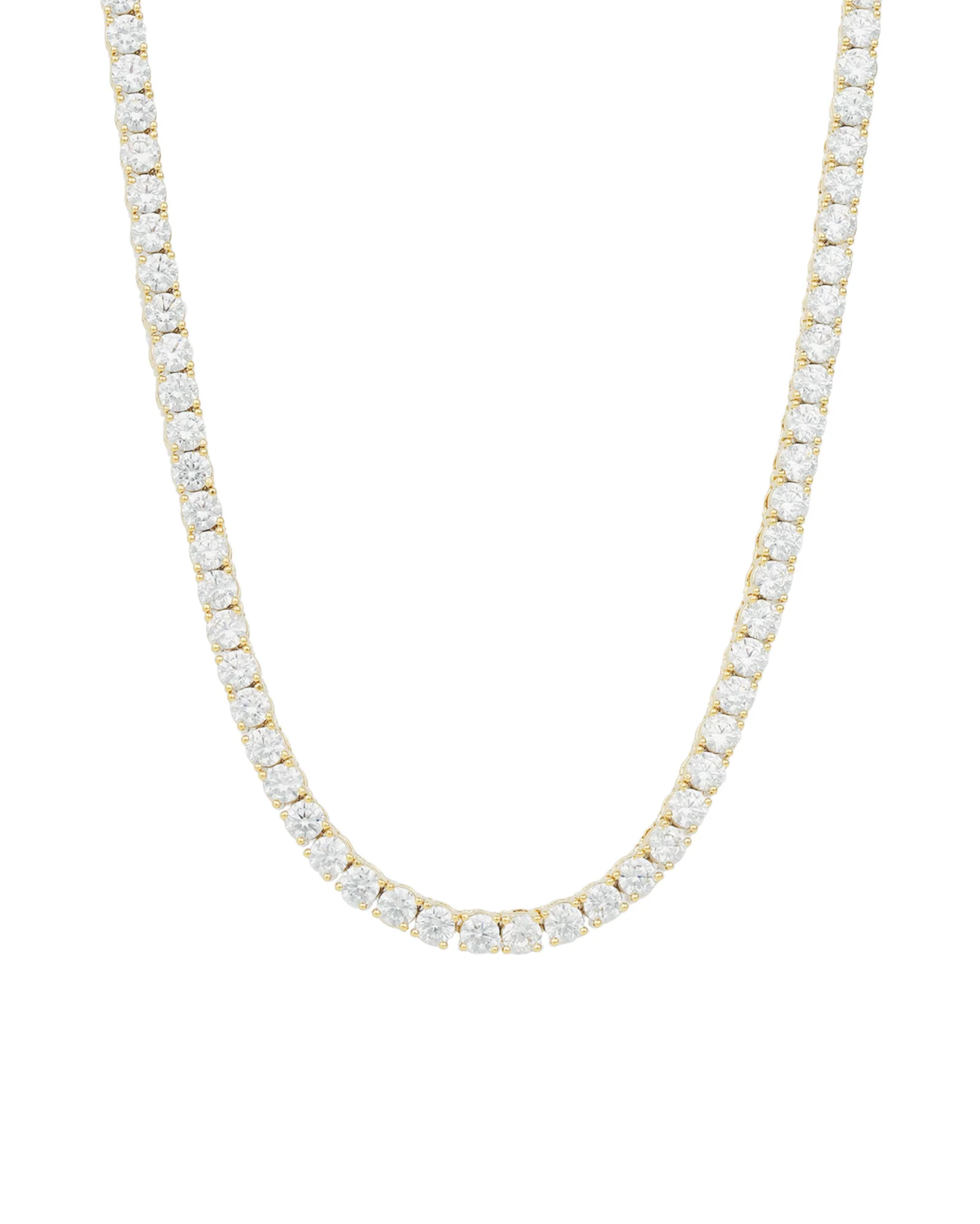Tennis CZ Necklace | 4mm