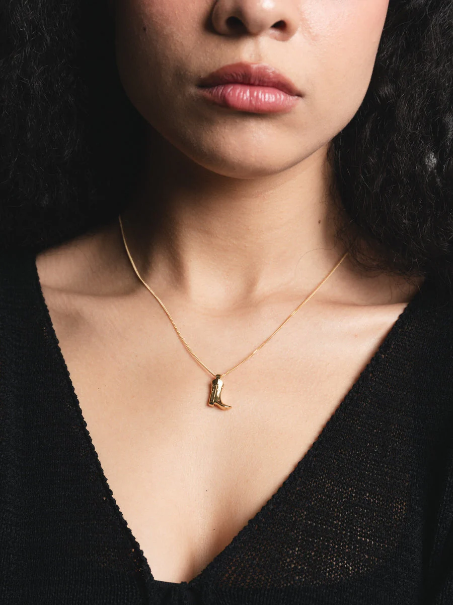 Cowboy Boot Charm Necklace - Image 2